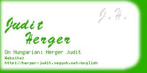 judit herger business card